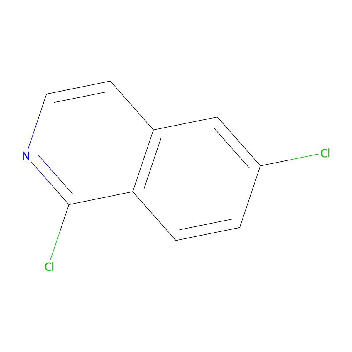 1,6-Dichloroisoquinoline molecular structure, CAS 630421-73-7