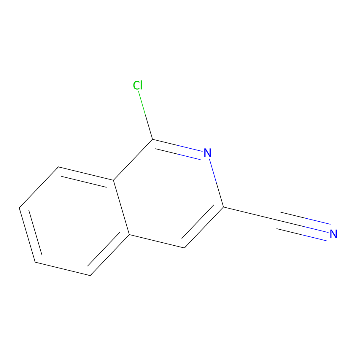 1-Chloroisoquinoline-3-carbonitrile molecular structure, CAS 630422-06-9
