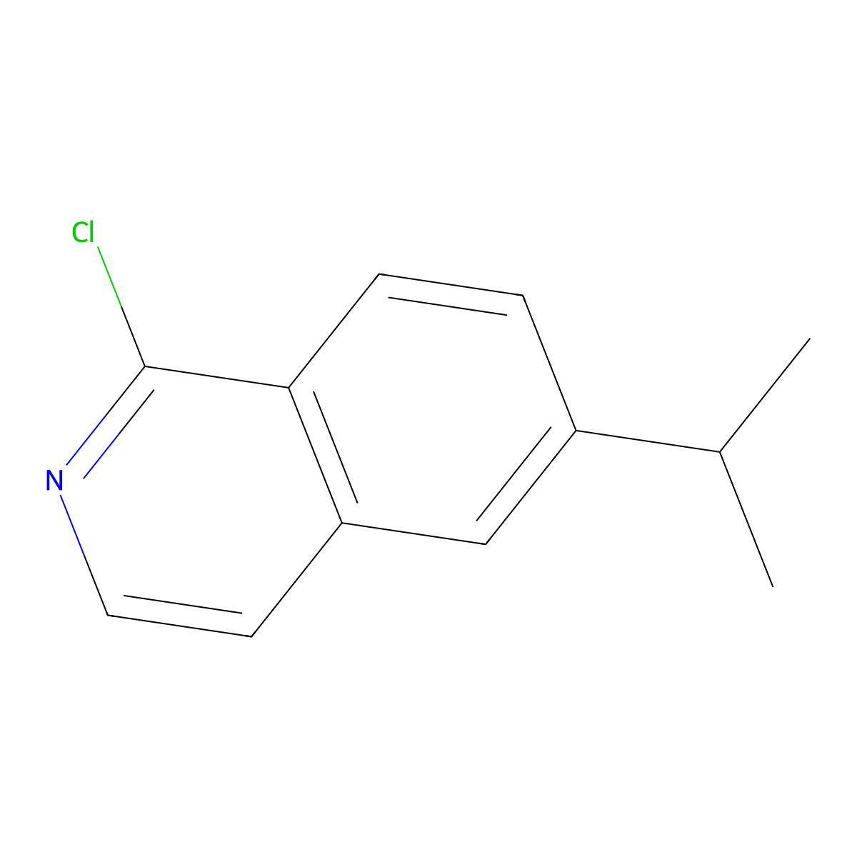 1-Chloro-6-isopropylisoquinoline molecular structure, CAS 630422-59-2