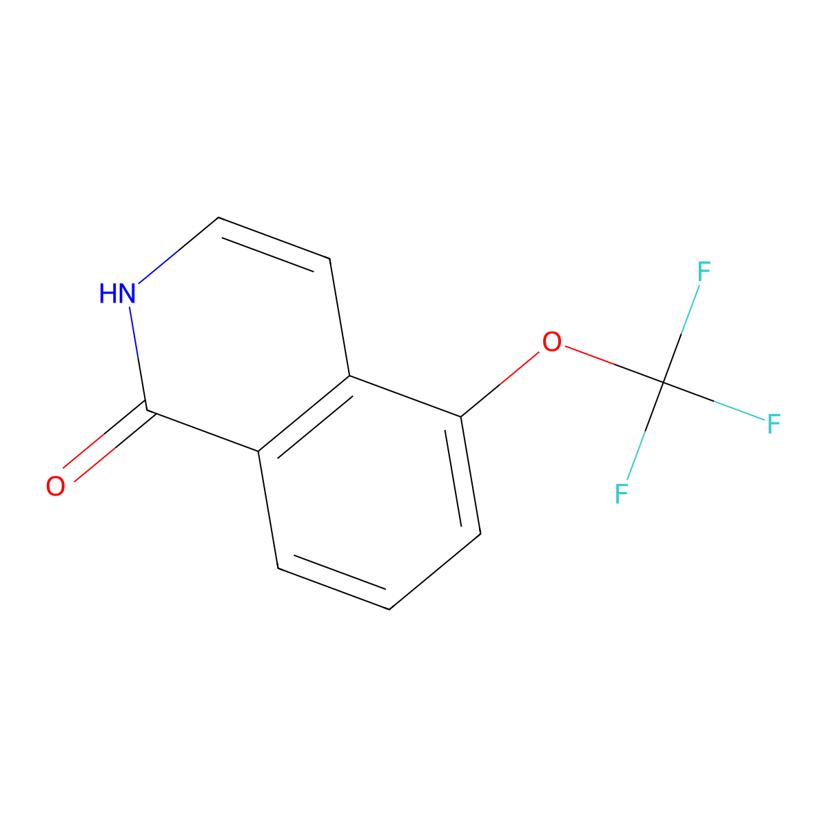 5-(trifluoromethoxy)isoquinolin-1(2H)-one molecular structure, CAS 630423-20-0