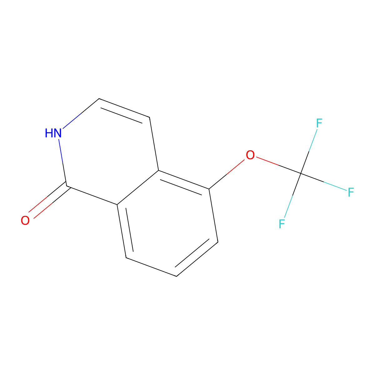 5-(trifluoromethoxy)isoquinolin-1(2H)-one molecular structure, CAS 630423-20-0