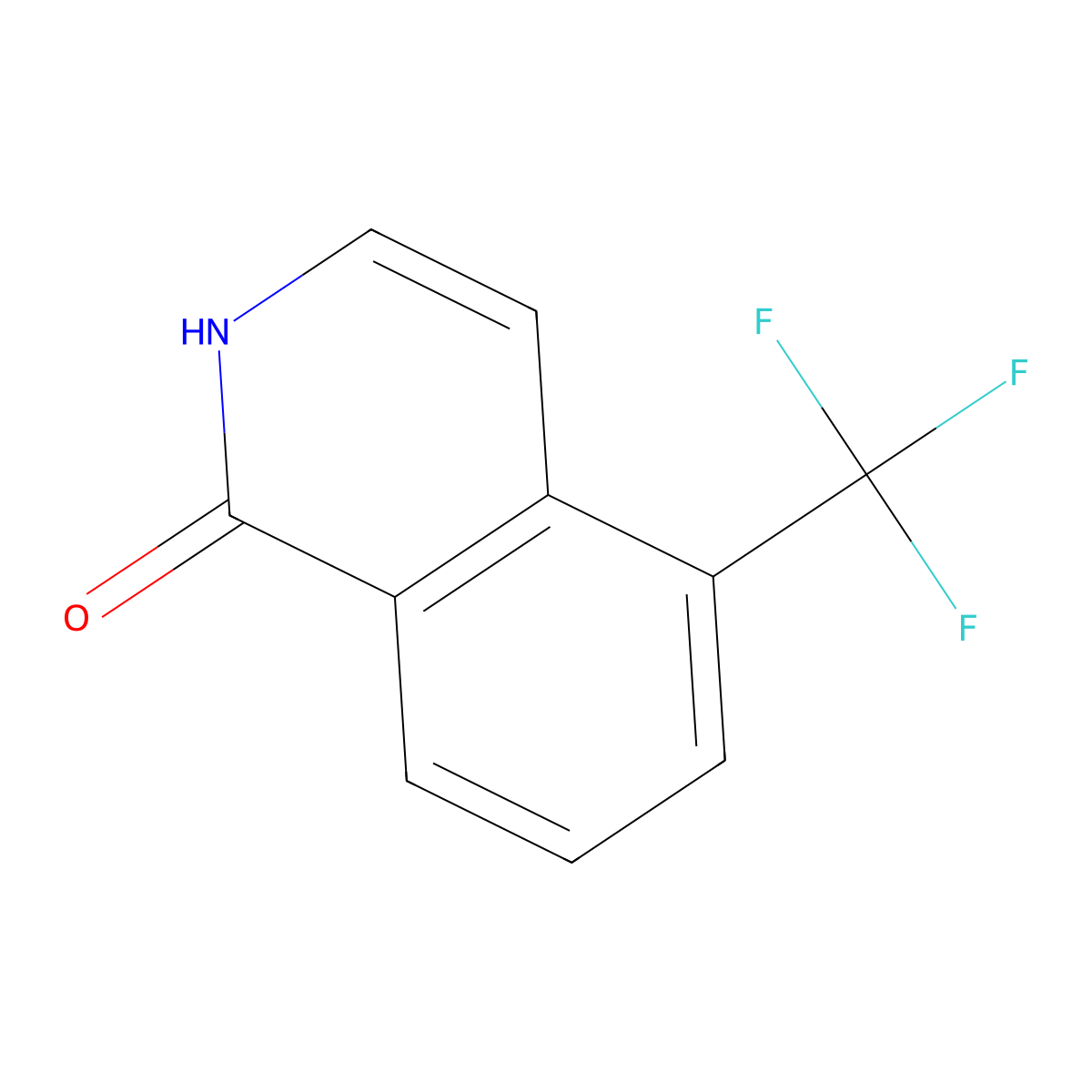 1-Hydroxy-5-(trifluoromethyl)-isoquinoline molecular structure, CAS 630423-22-2