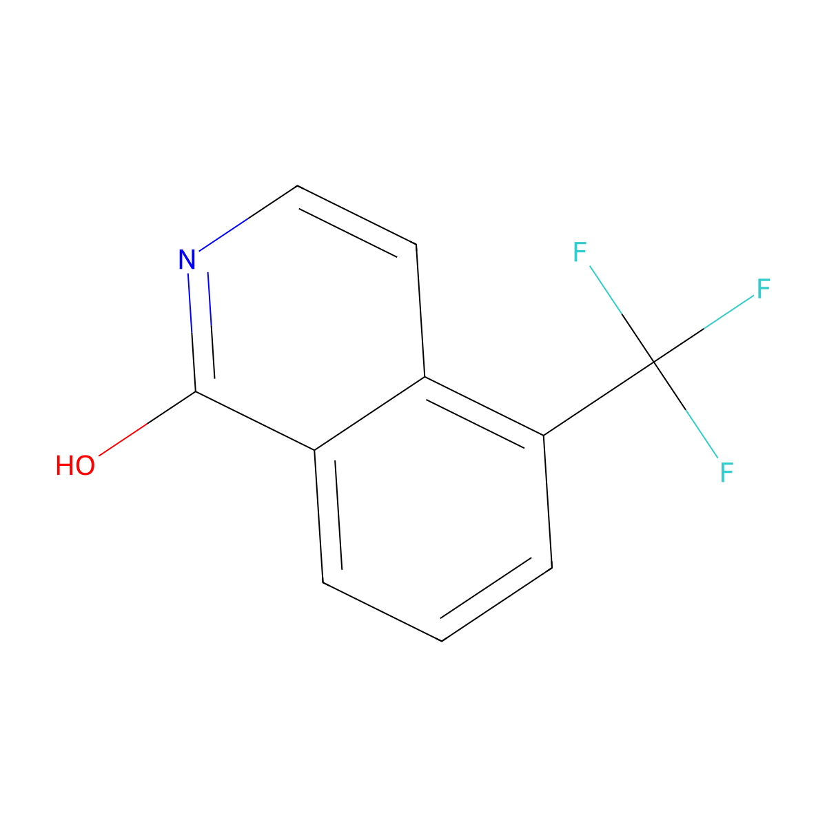 1-Hydroxy-5-(trifluoromethyl)-isoquinoline molecular structure, CAS 630423-22-2