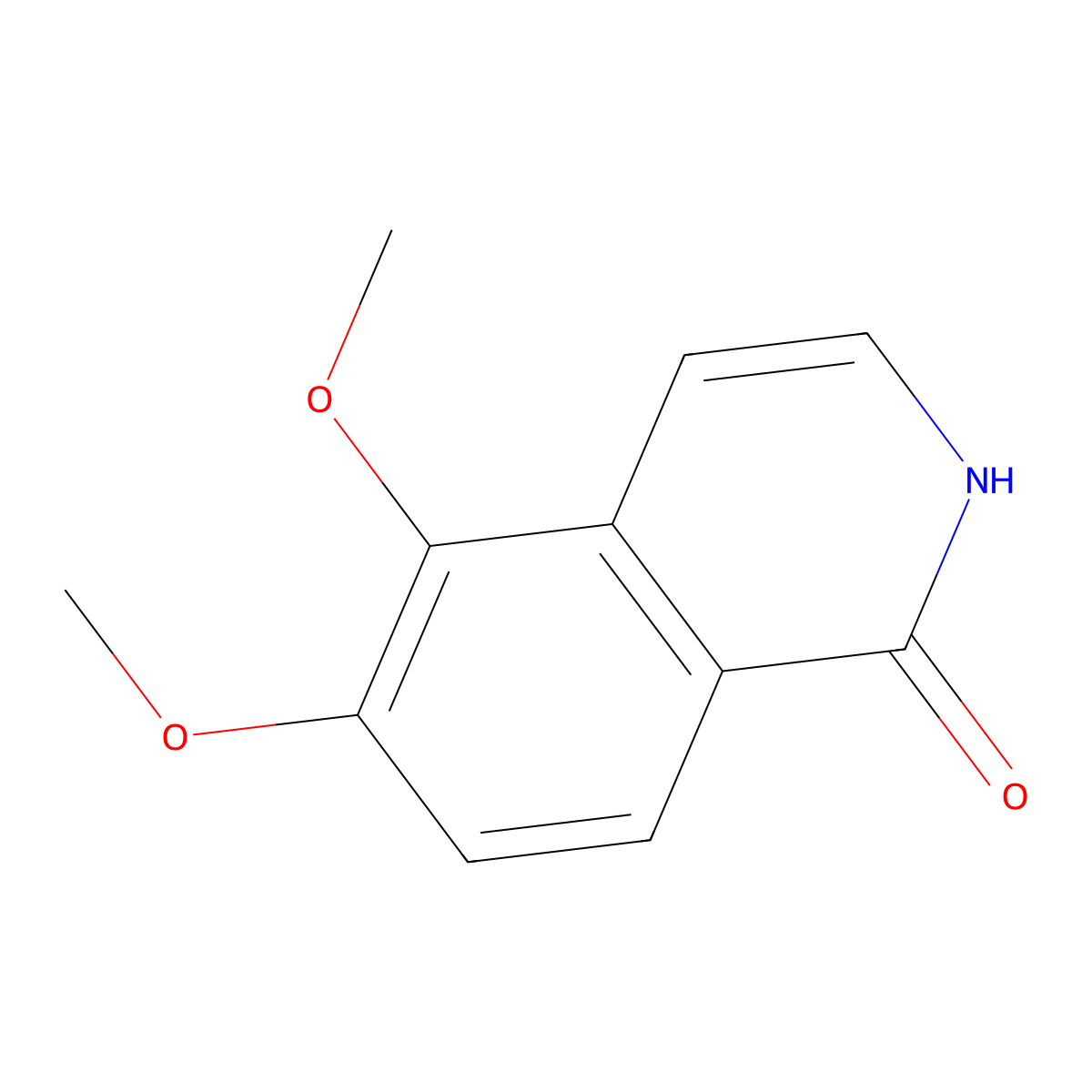 5,6-dimethoxyisoquinolin-1(2H)-one molecular structure, CAS 630423-25-5
