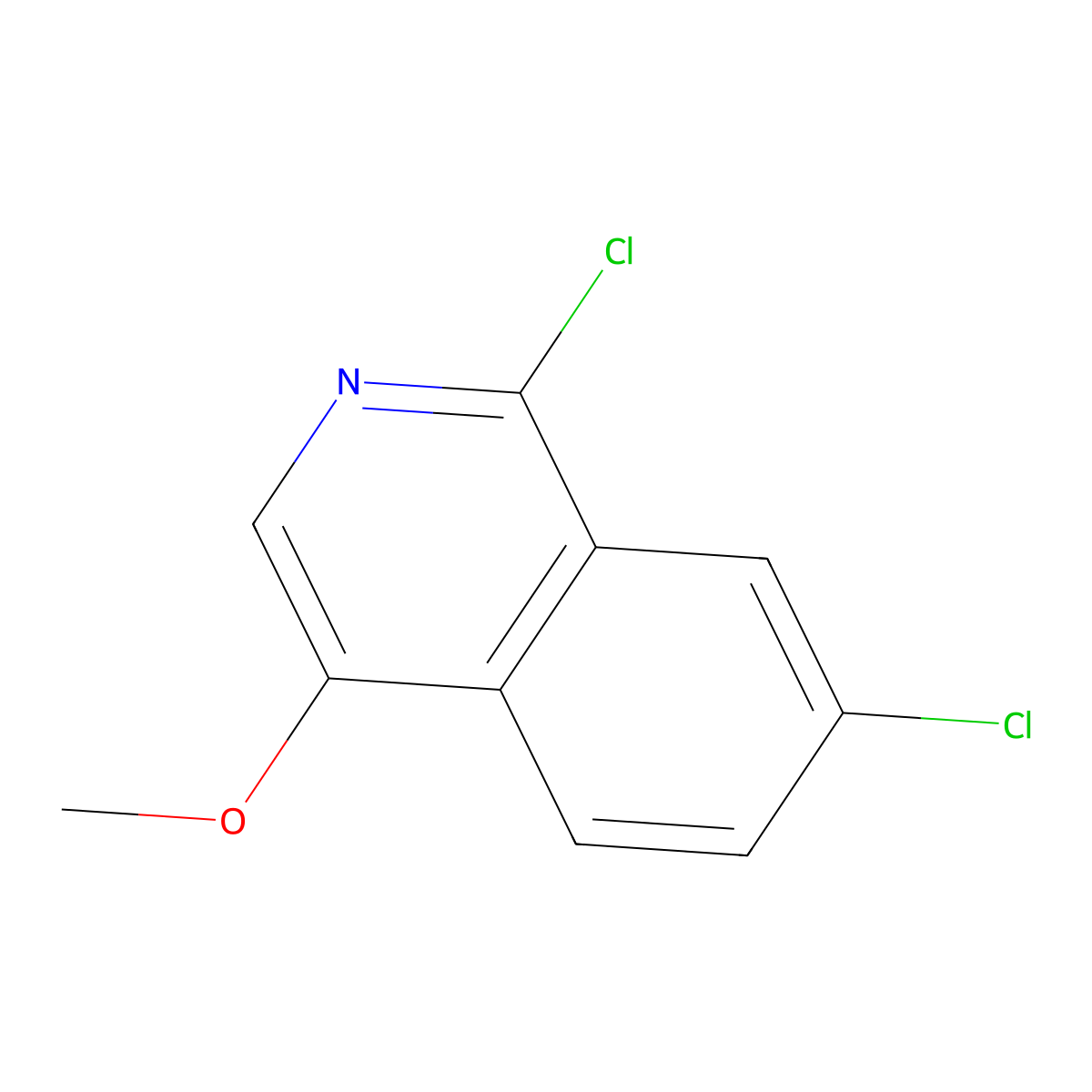 1,7-Dichloro-4-methoxyisoquinoline molecular structure, CAS 630423-36-8