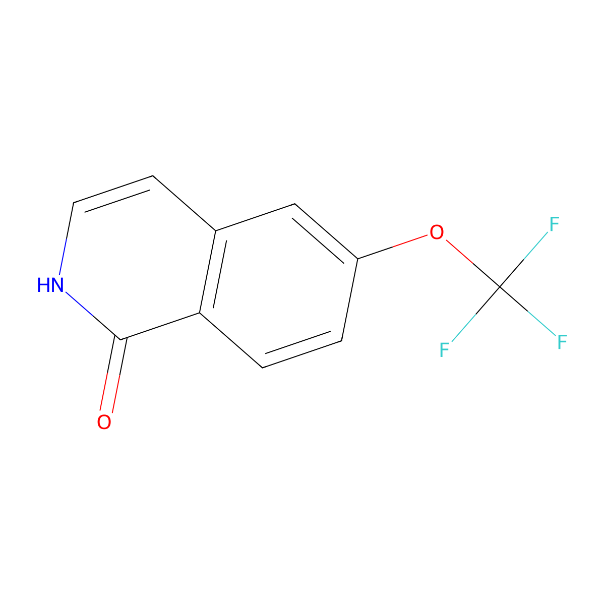 6-(trifluoromethoxy)isoquinolin-1(2H)-one molecular structure, CAS 630423-43-7