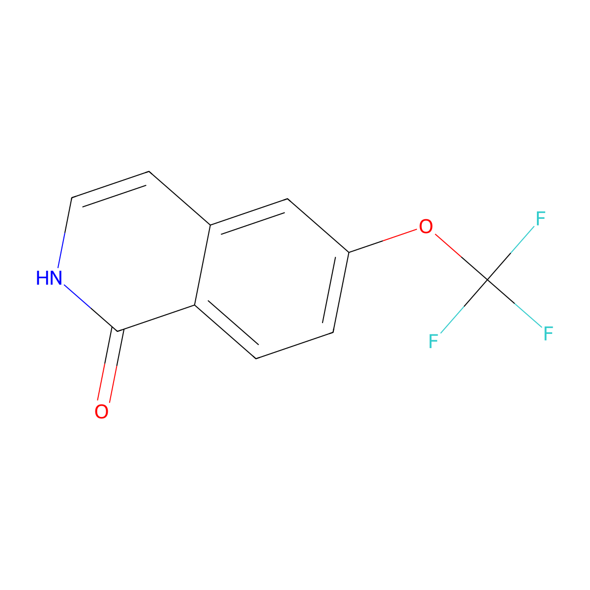 6-(trifluoromethoxy)isoquinolin-1(2H)-one molecular structure, CAS 630423-43-7