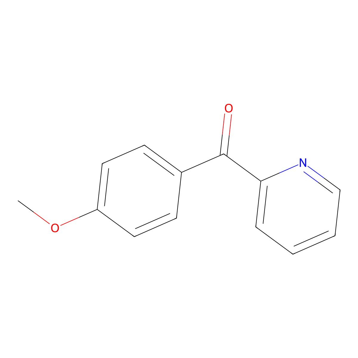 (4-Methoxyphenyl)-2-pyridinylmethanone molecular structure, CAS 6305-18-6