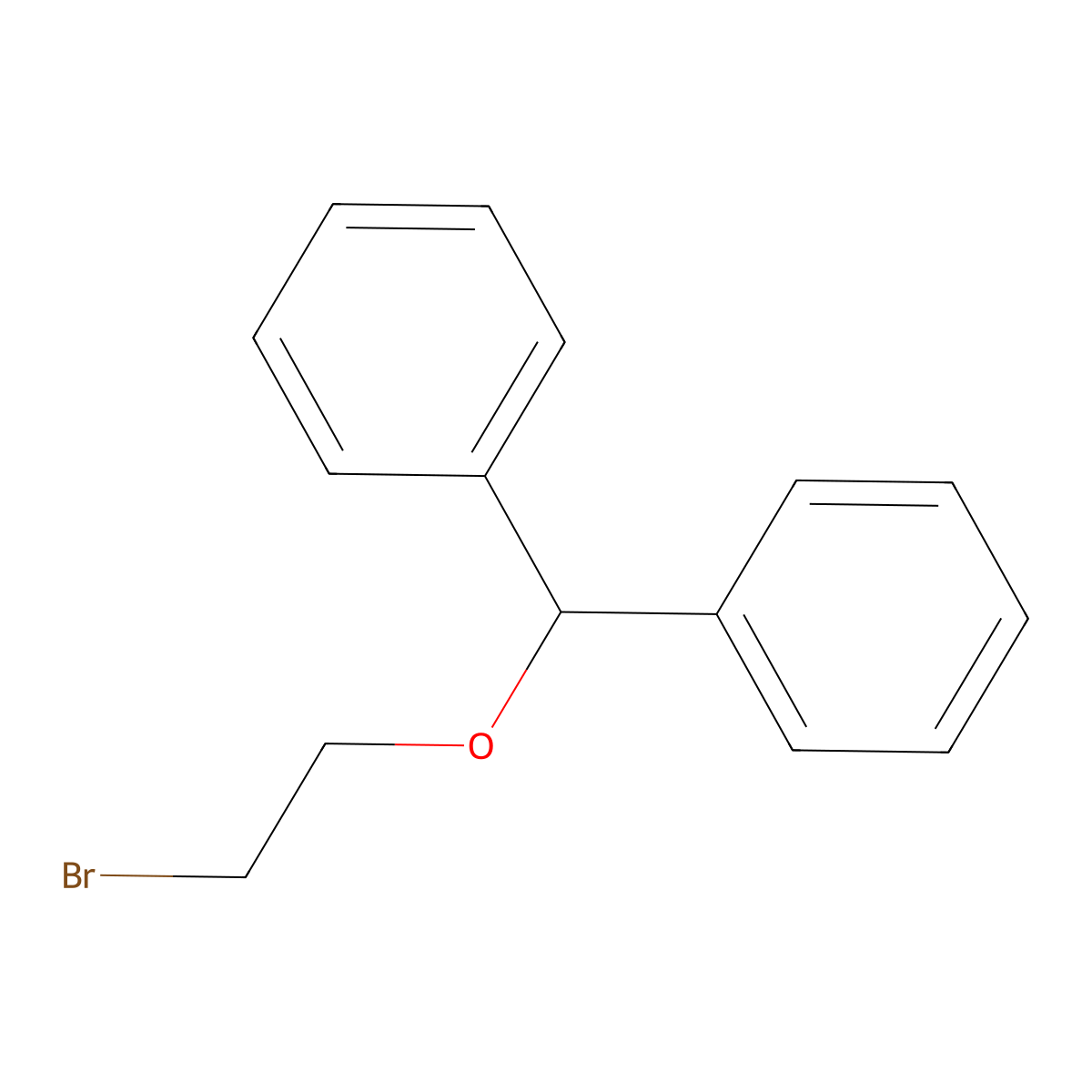 [(2-Bromoethoxy)(phenyl)methyl]benzene molecular structure, CAS 6305-20-0