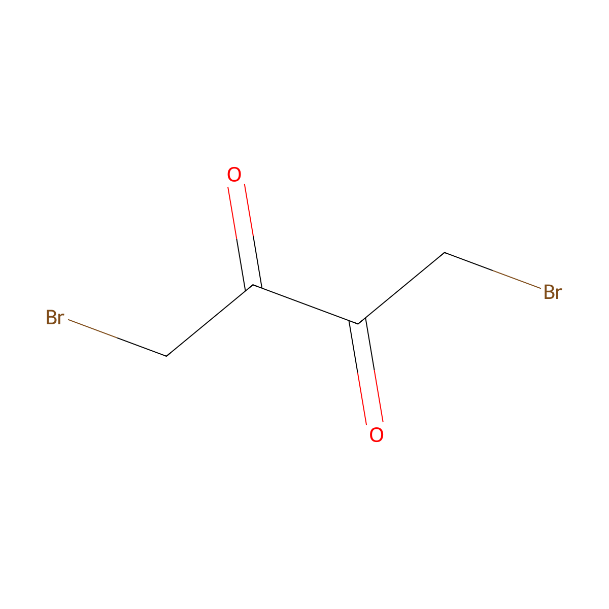 1,4-Dibromo-2,3-butanedione molecular structure, CAS 6305-43-7