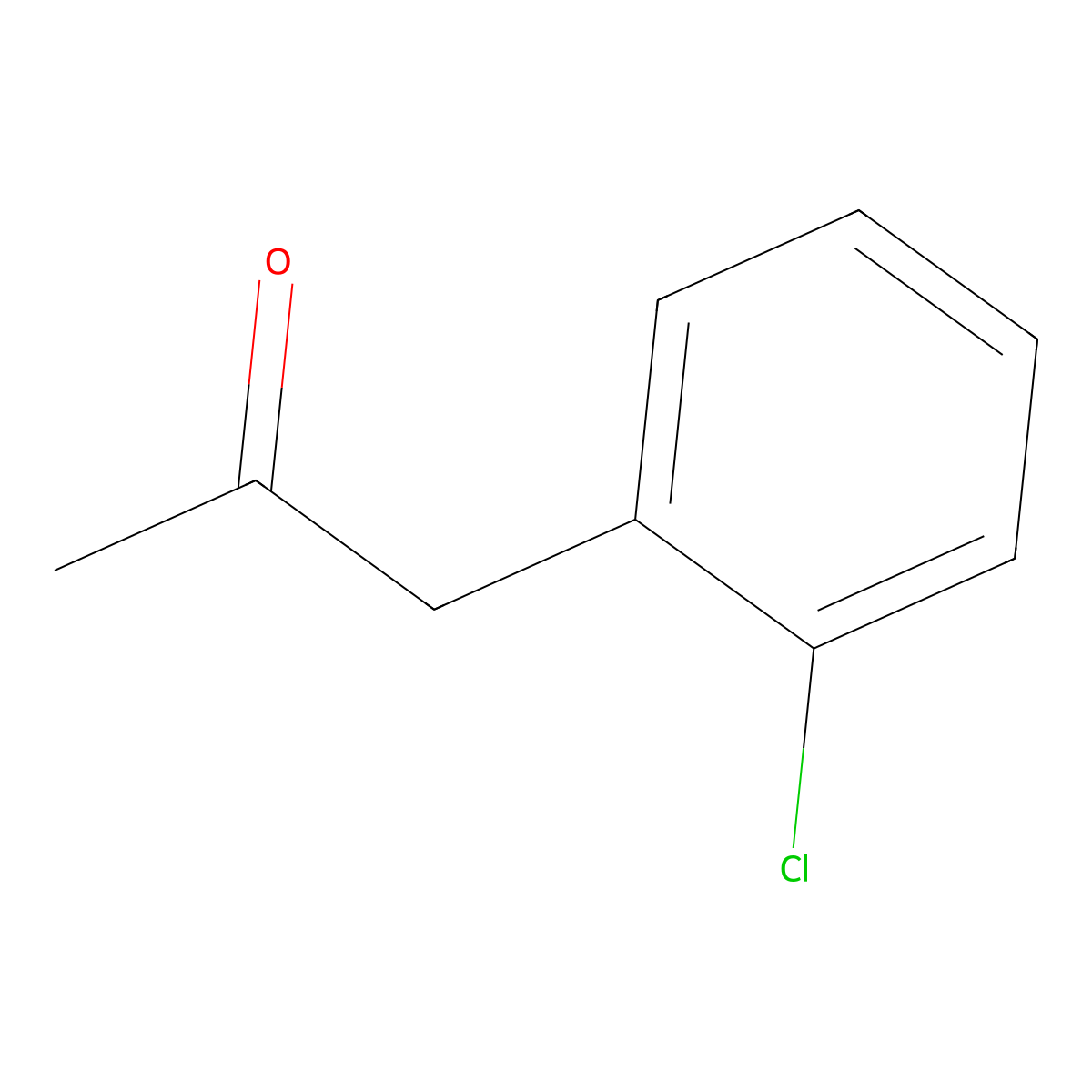 1-(2-Chlorophenyl)propan-2-one molecular structure, CAS 6305-95-9
