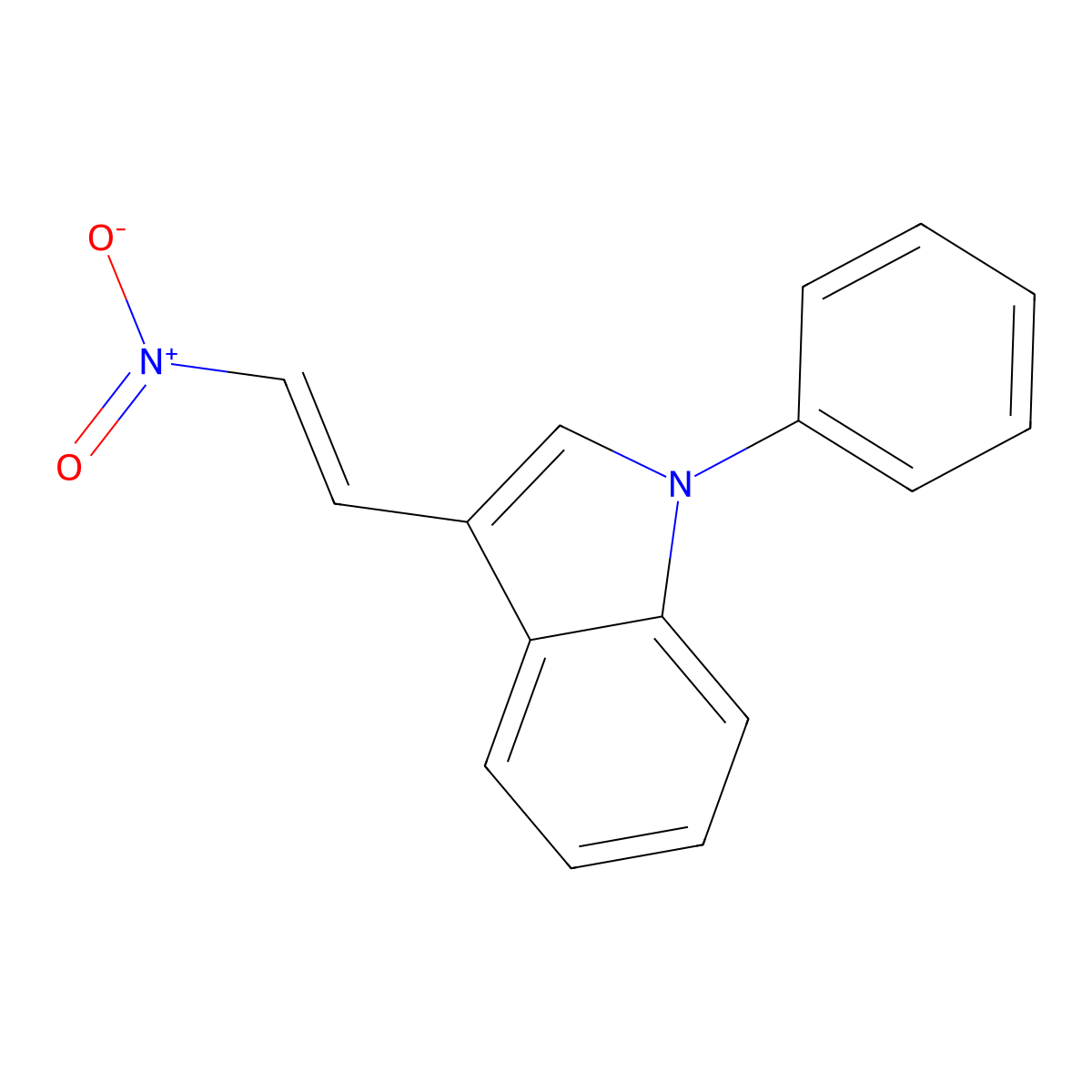 3-(2-Nitroethenyl)-1-phenylindole molecular structure, CAS 63050-02-2