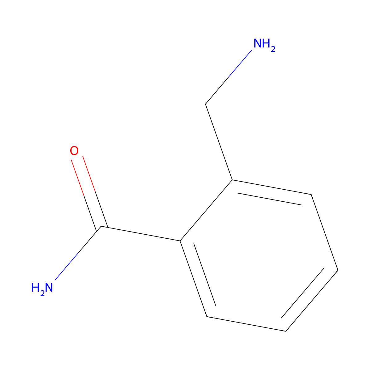 2-(Aminomethyl)benzamide molecular structure, CAS 63056-17-7