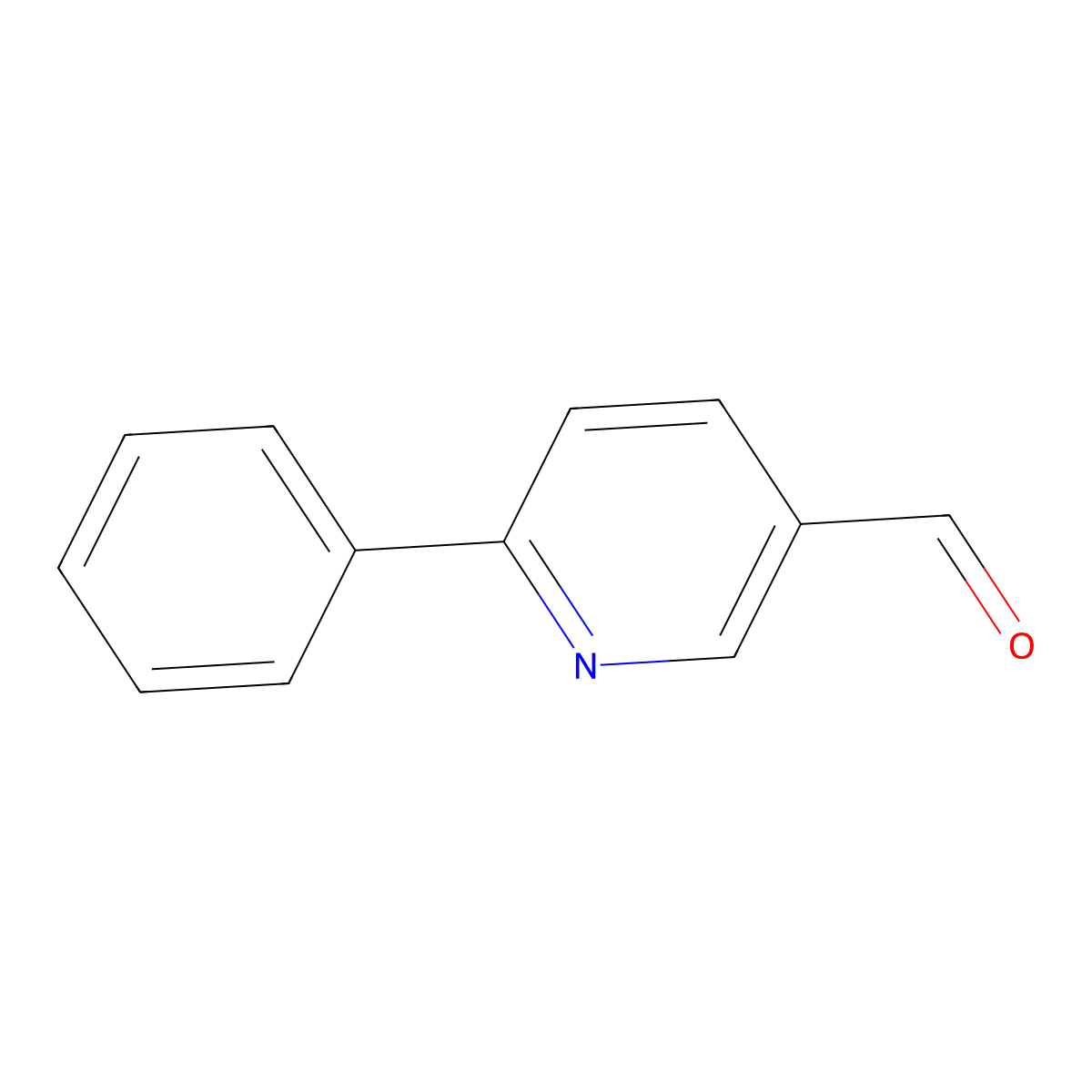 6-Phenylnicotinaldehyde molecular structure, CAS 63056-20-2