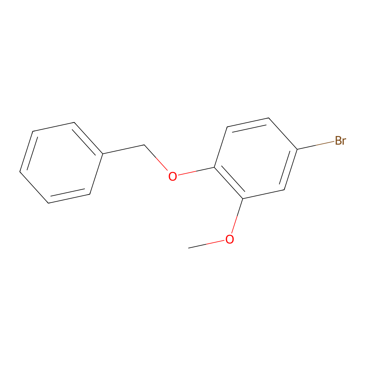 1-(Benzyloxy)-4-bromo-2-methoxybenzene molecular structure, CAS 63057-72-7