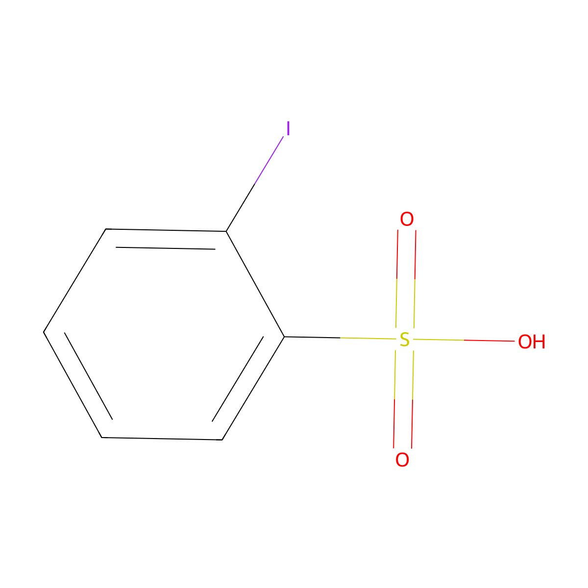 2-iodobenzenesulfonic Acid molecular structure, CAS 63059-25-6