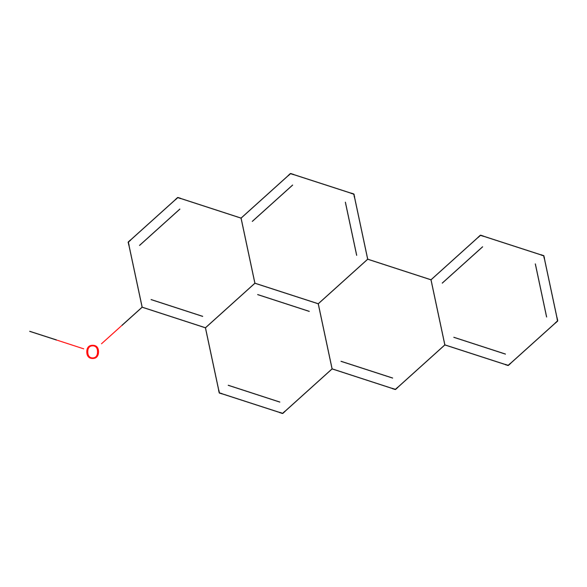 BENZO(a)PYRENE, 3-METHOXY- molecular structure, CAS 63059-68-7