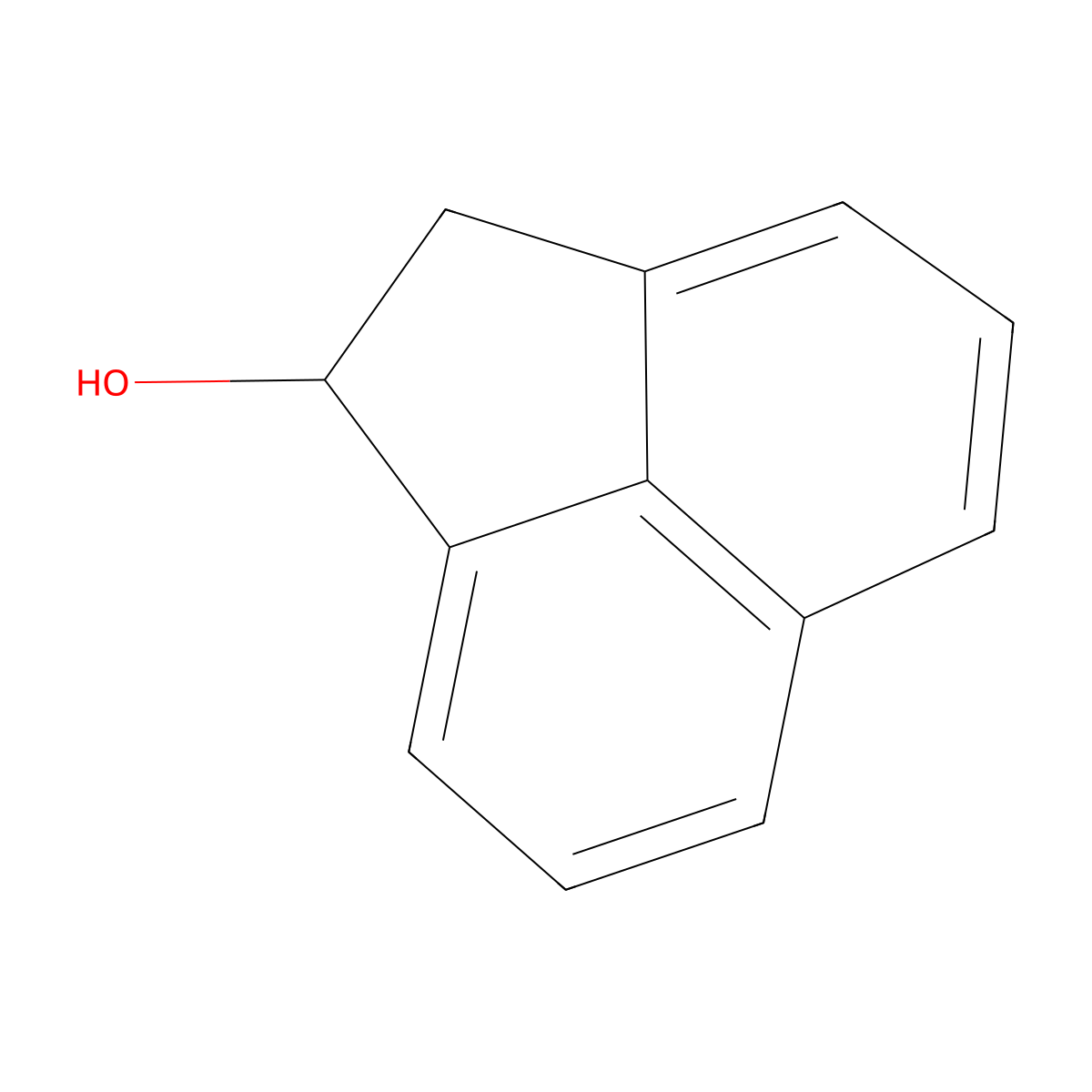 (+-)-Acenaphthenol molecular structure, CAS 6306-07-6