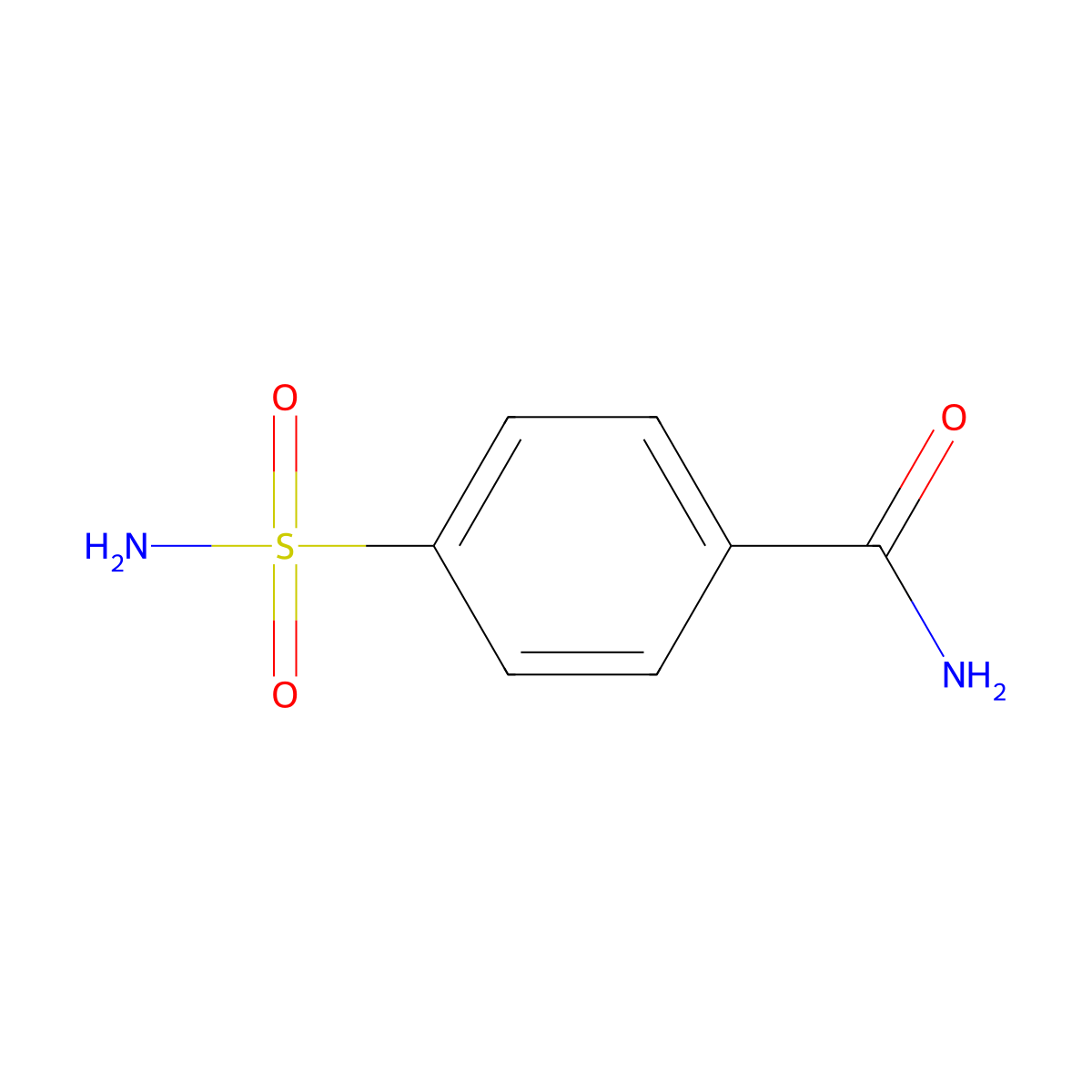 4-(Aminosulfonyl)benzamide molecular structure, CAS 6306-24-7