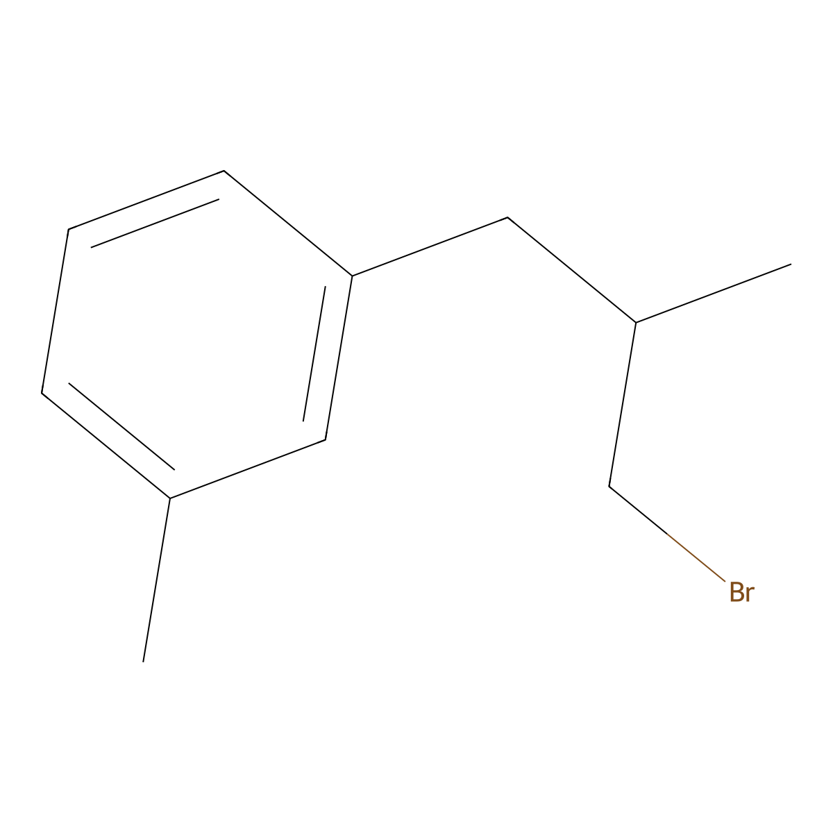 1-(3-Bromo-2-methylpropyl)-3-methylbenzene molecular structure, CAS 63060-09-3