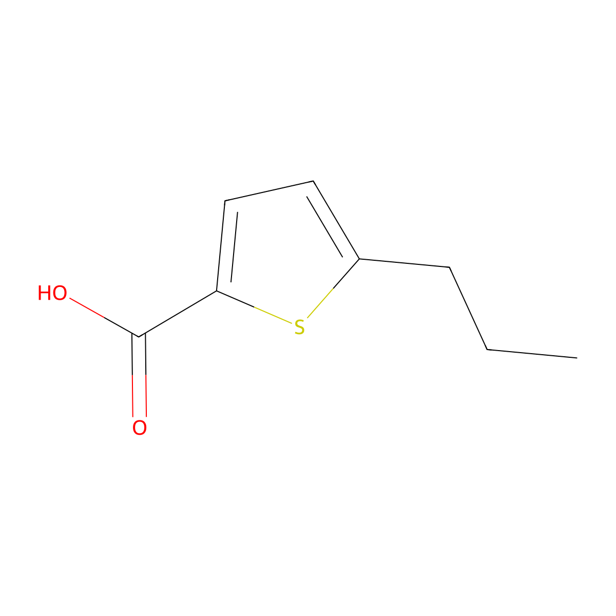 5-Propylthiophene-2-carboxylic acid molecular structure, CAS 63068-73-5