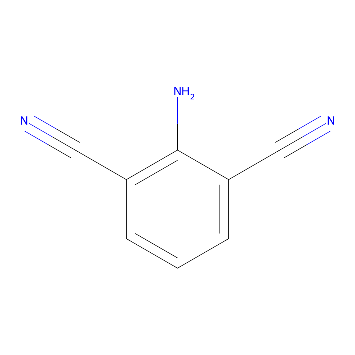 2-Aminoisophthalonitrile molecular structure, CAS 63069-52-3