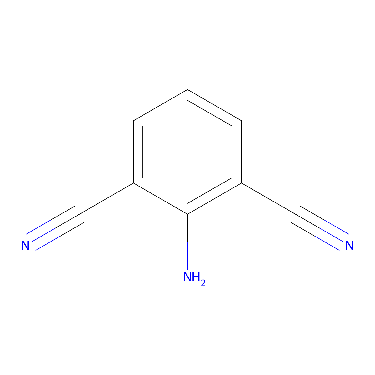 2-Aminoisophthalonitrile molecular structure, CAS 63069-52-3