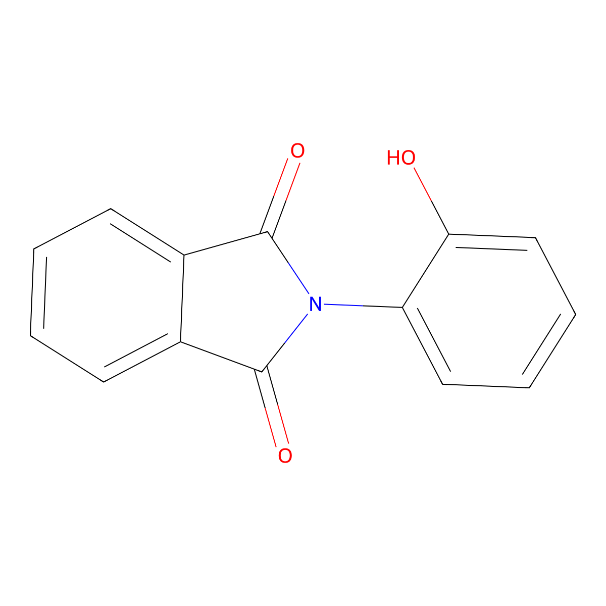 N-(o-hydroxyphenyl)phthalimide molecular structure, CAS 6307-13-7