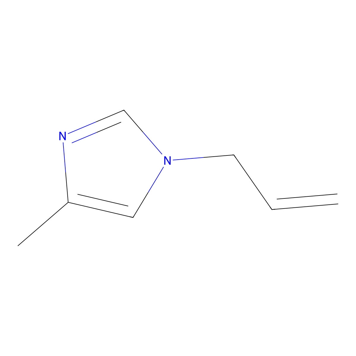 4-Methyl-1-(prop-2-en-1-yl)-1h-imidazole molecular structure, CAS 6307-15-9