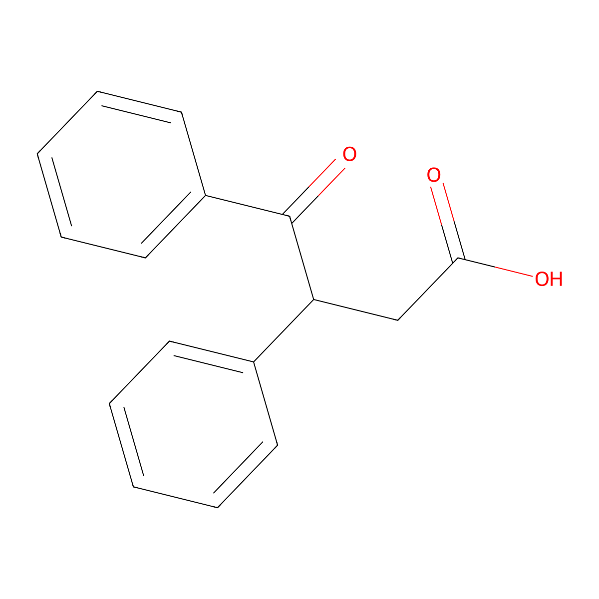 4-Oxo-3,4-diphenylbutanoic acid molecular structure, CAS 6307-19-3