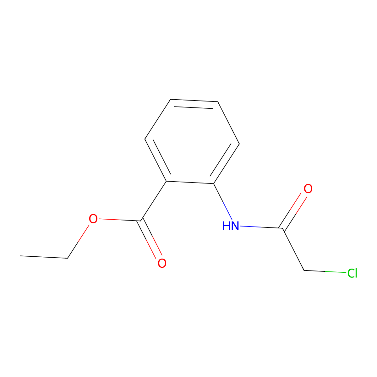 Ethyl2-((chloroacetyl)amino)benzoate molecular structure, CAS 6307-66-0