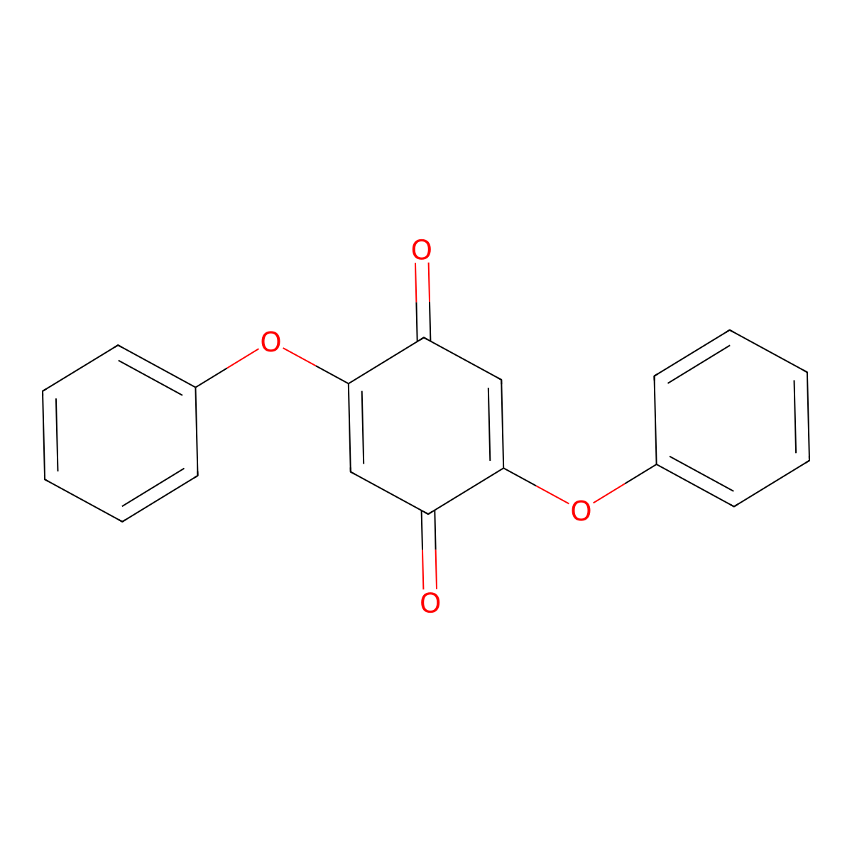 2,5-Diphenoxycyclohexa-2,5-diene-1,4-dione molecular structure, CAS 6307-74-0