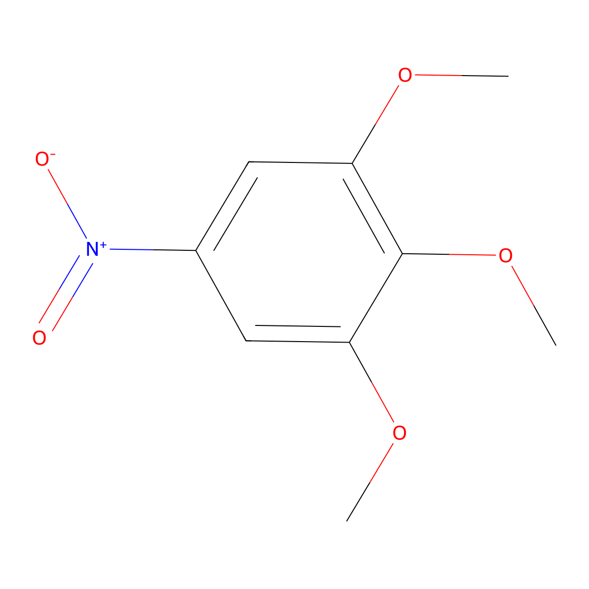 1,2,3-Trimethoxy-5-nitrobenzene molecular structure, CAS 6307-90-0