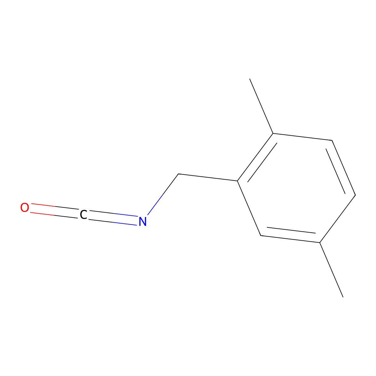 2-(Isocyanatomethyl)-1,4-dimethylbenzene molecular structure, CAS 63070-42-8