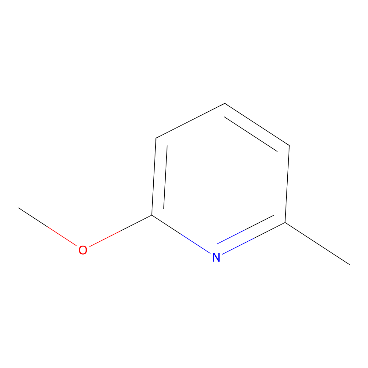 2-Methoxy-6-methylpyridine molecular structure, CAS 63071-03-4