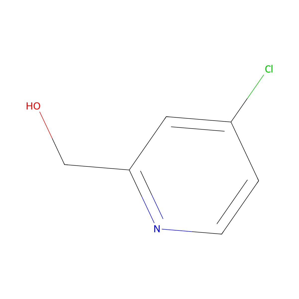 (4-Chloropyridin-2-yl)methanol molecular structure, CAS 63071-10-3