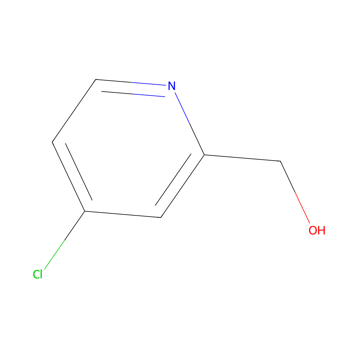 (4-Chloropyridin-2-yl)methanol molecular structure, CAS 63071-10-3