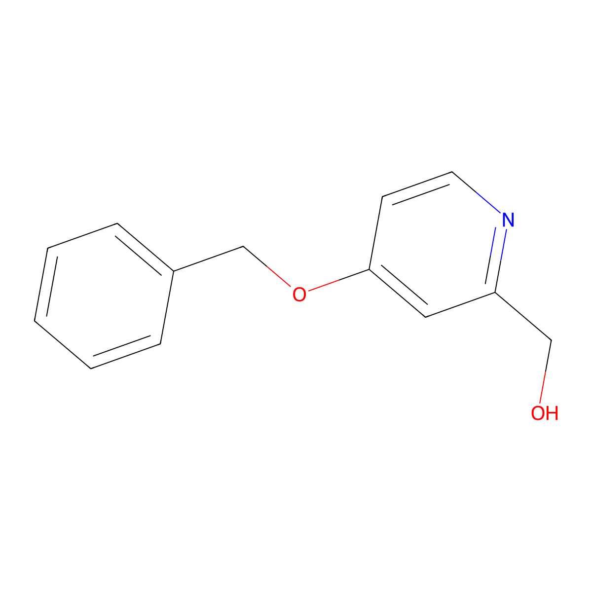 4-(Phenylmethoxy)-2-pyridinemethanol molecular structure, CAS 63071-11-4