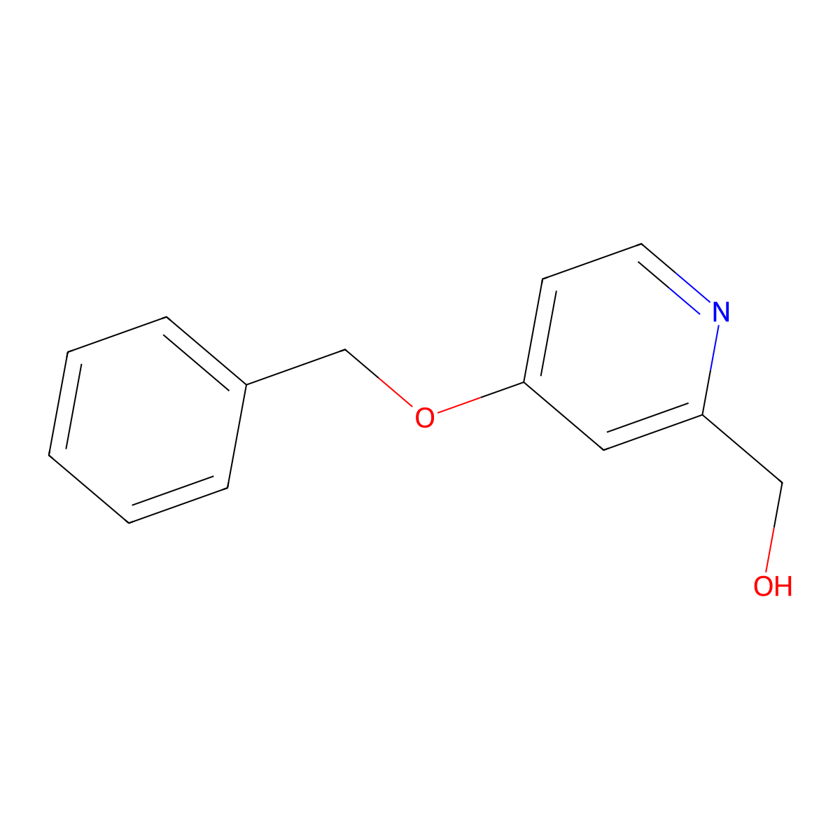 4-(Phenylmethoxy)-2-pyridinemethanol molecular structure, CAS 63071-11-4