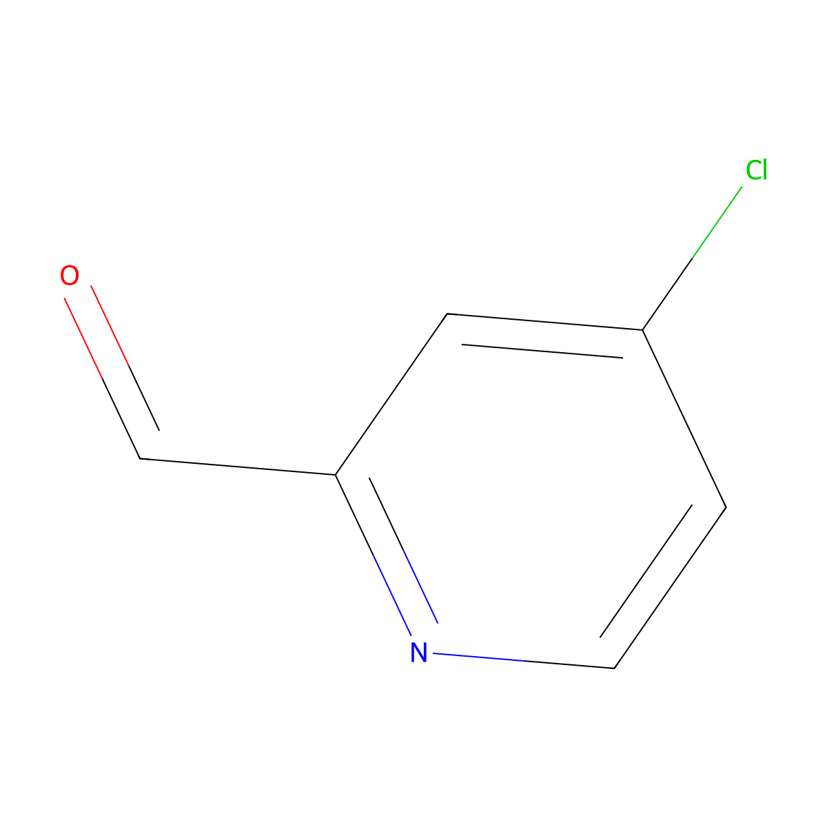 4-Chloropyridine-2-carbaldehyde molecular structure, CAS 63071-13-6