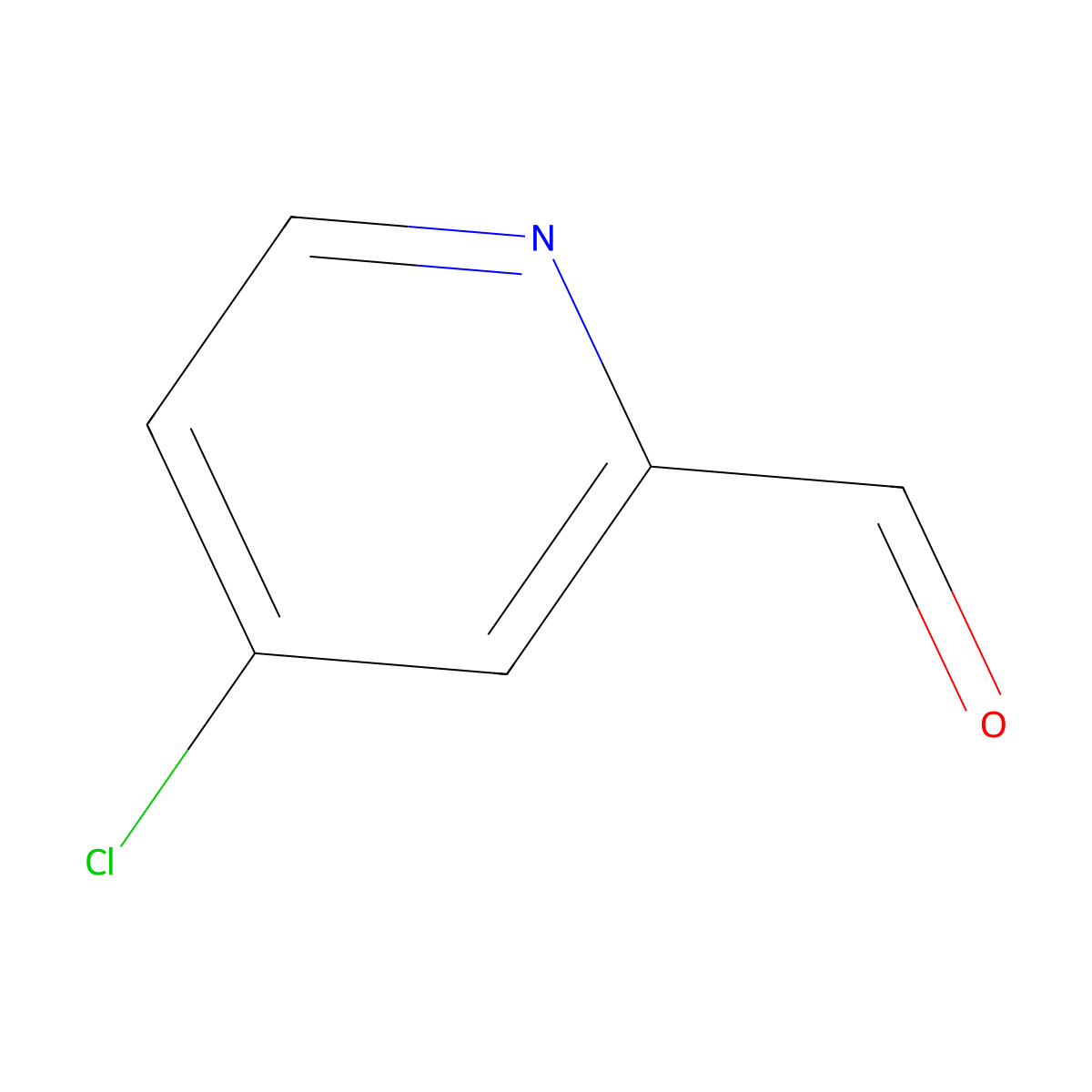 4-Chloropyridine-2-carbaldehyde molecular structure, CAS 63071-13-6