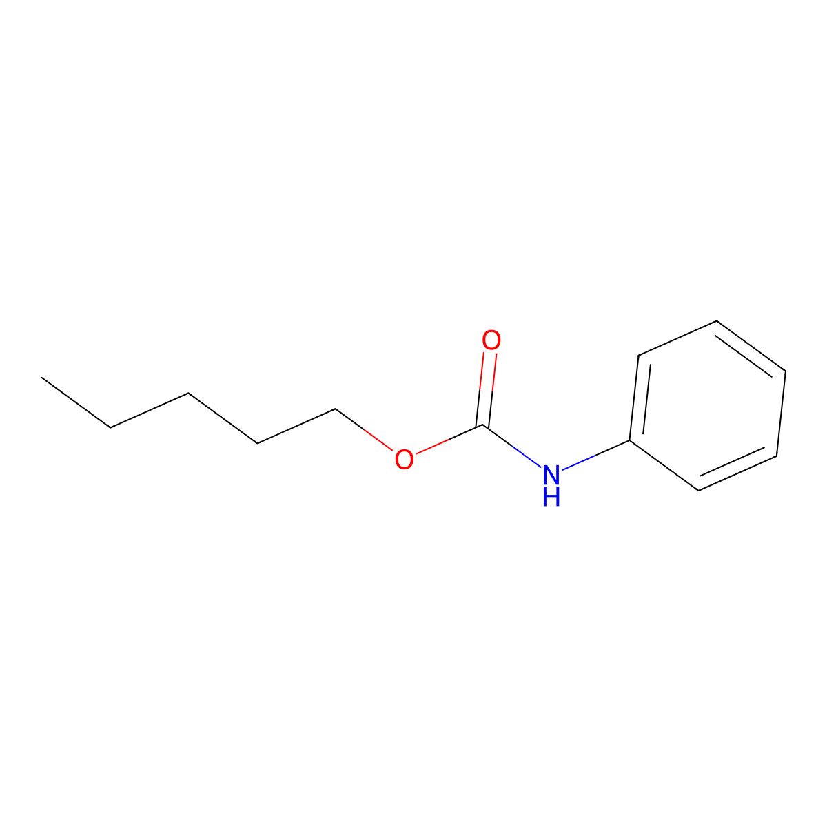 N-Pentyl N-phenylcarbamate molecular structure, CAS 63075-06-9