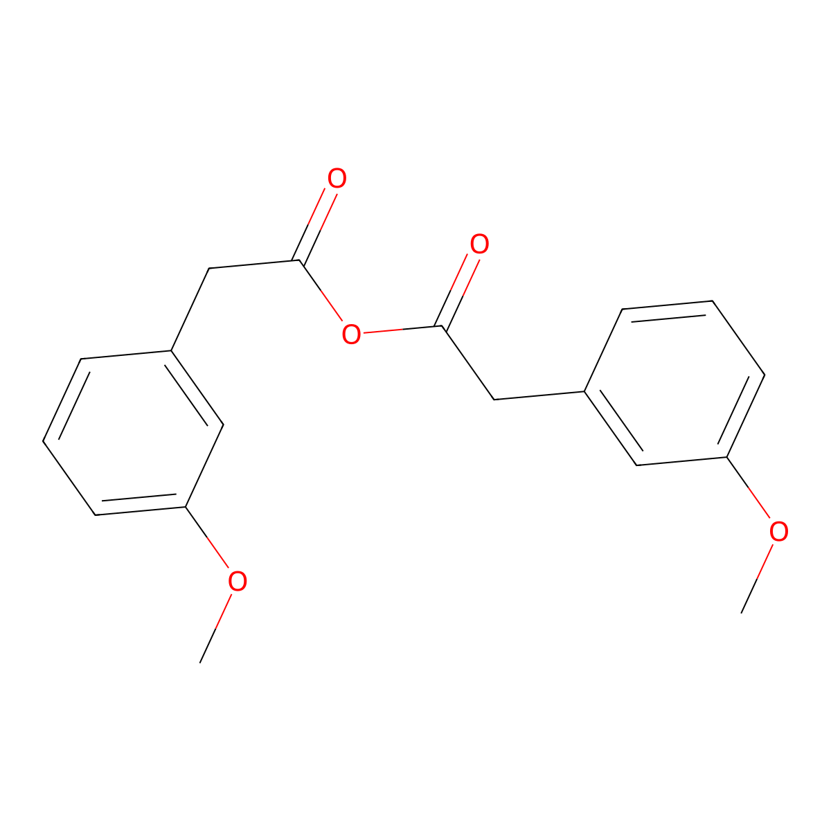 3-Methoxyphenylacetic anhydride molecular structure, CAS 63075-61-6