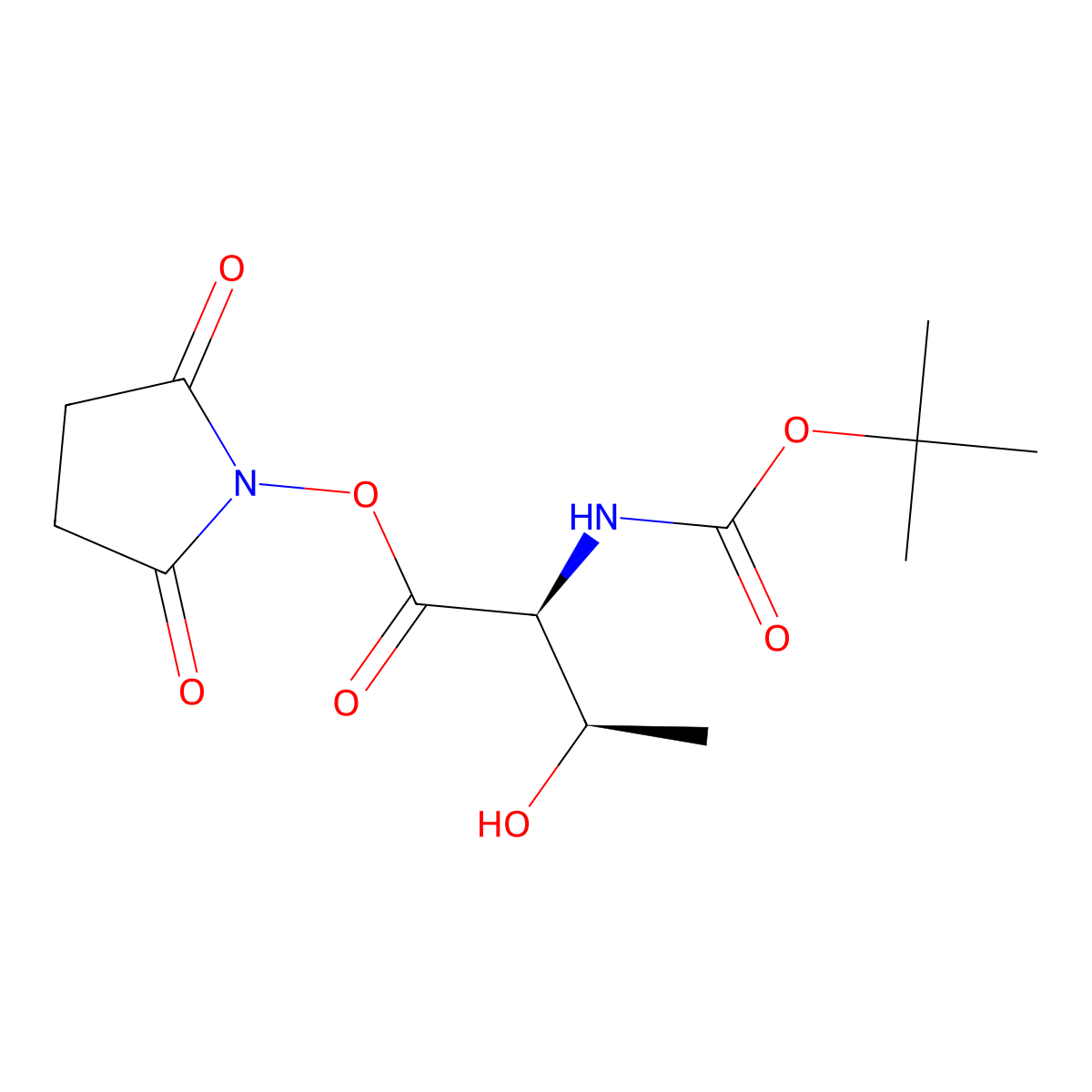 Boc-Thr-OSu molecular structure, CAS 63076-44-8