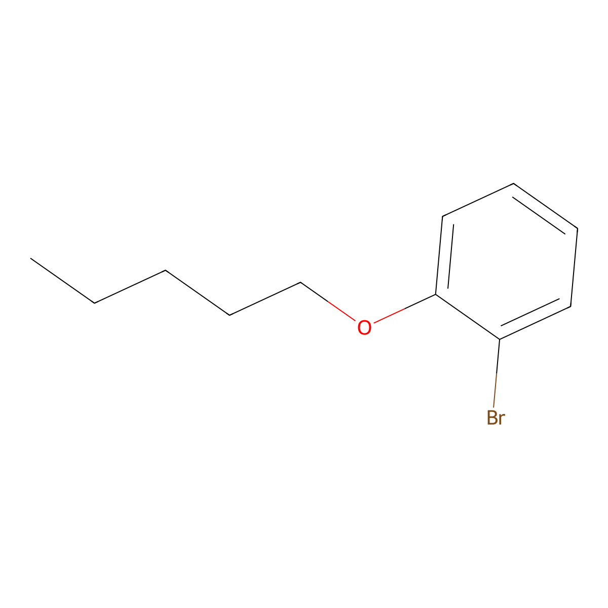 1-Bromo-2-n-pentyloxybenzene molecular structure, CAS 63076-60-8