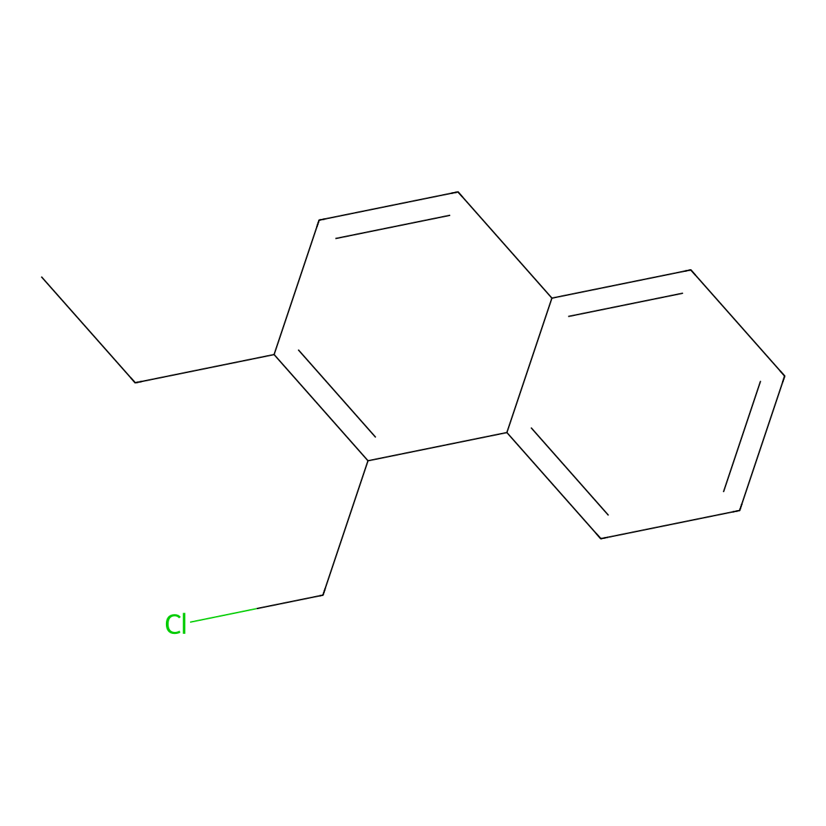 1-(Chloromethyl)-2-ethylnaphthalene molecular structure, CAS 63079-34-5