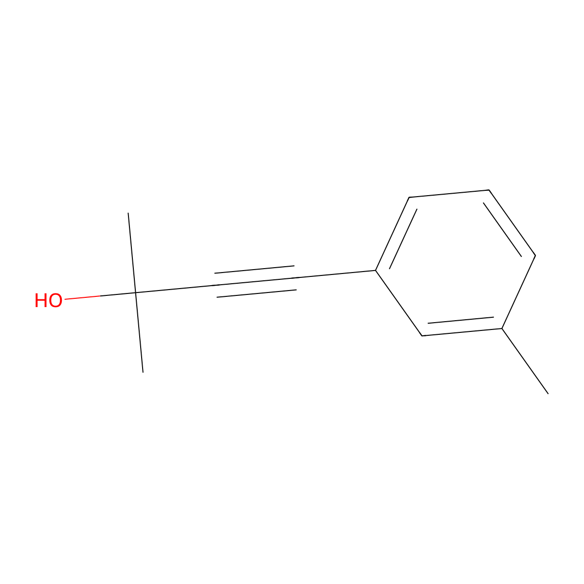 2-Methyl-4-(3-methylphenyl)but-3-yn-2-ol molecular structure, CAS 63079-66-3