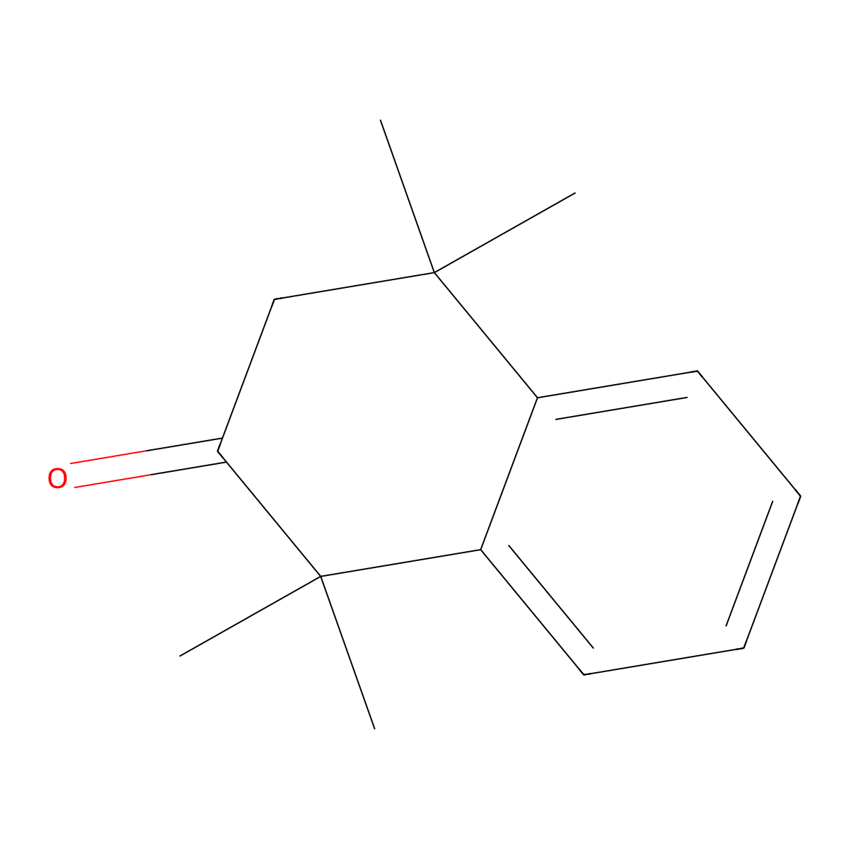1,1,4,4-Tetramethyl-3,4-dihydronaphthalen-2(1h)-one molecular structure, CAS 6308-02-7
