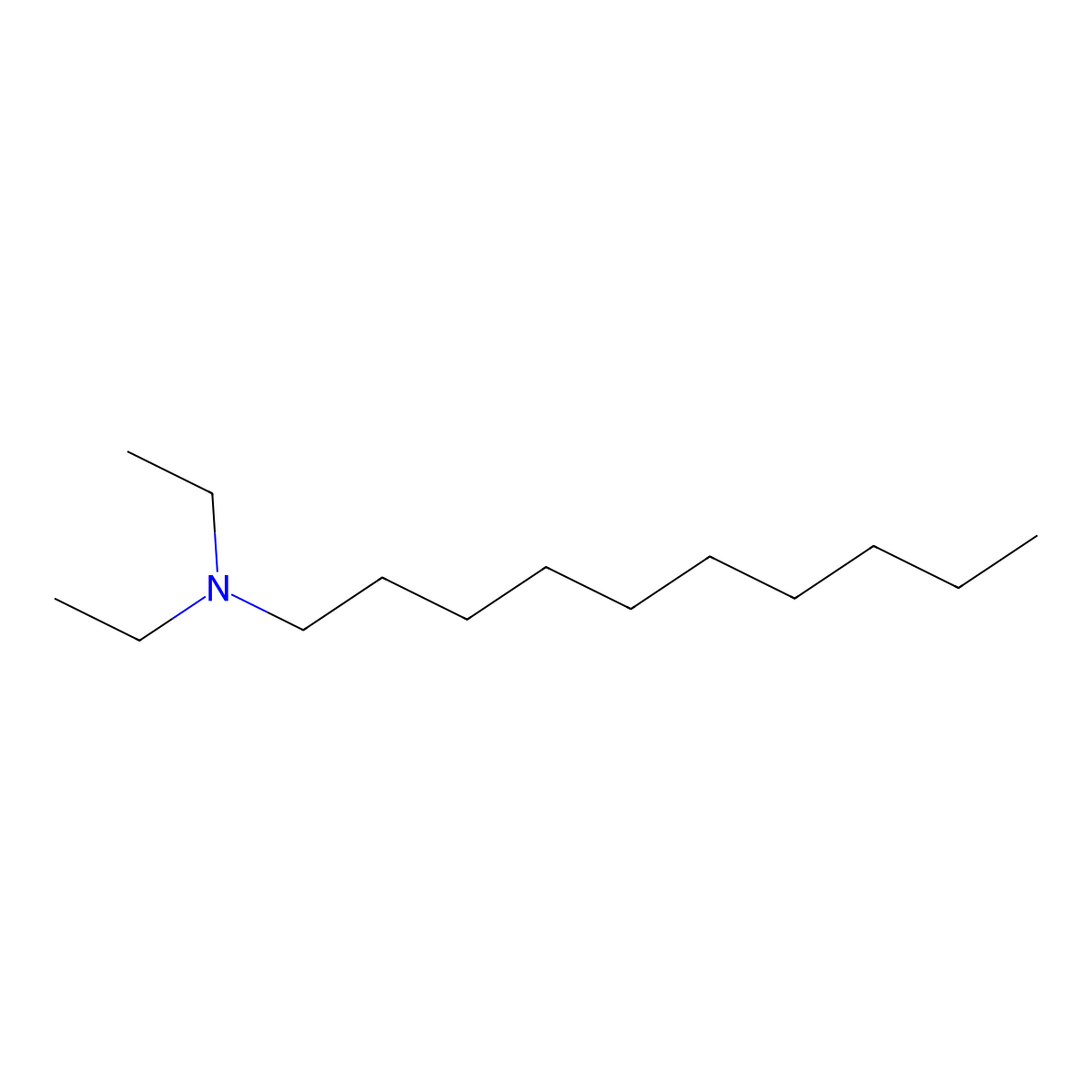 1-Decanamine, N,N-diethyl- molecular structure, CAS 6308-94-7