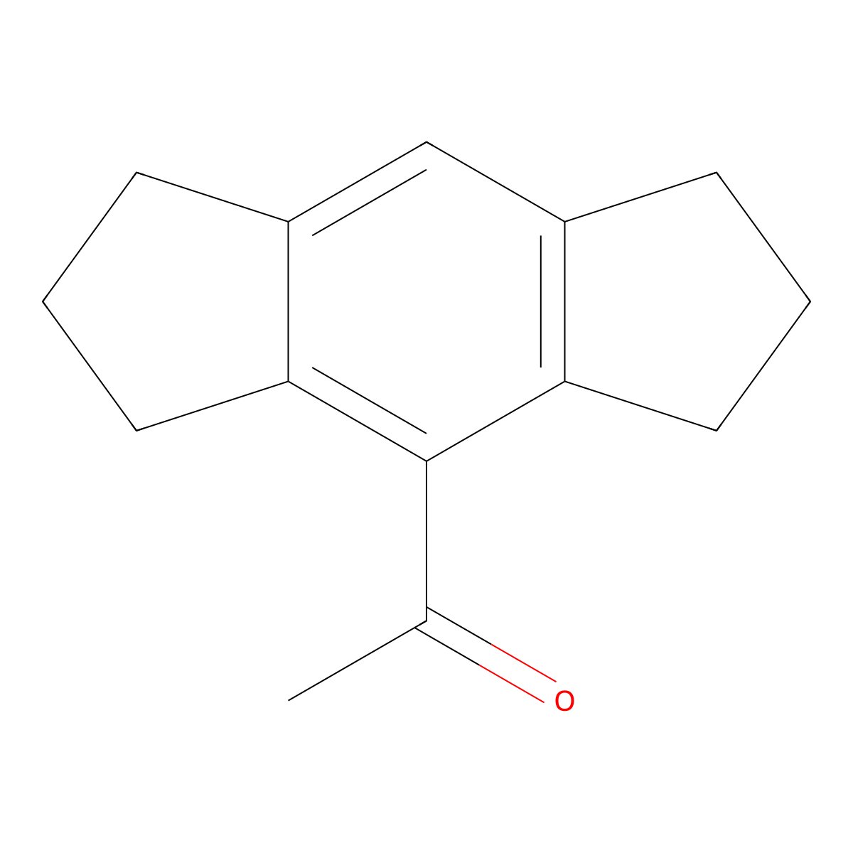 1-(1,2,3,5,6,7-Hexahydro-s-indacen-4-yl)ethanone molecular structure, CAS 63089-52-1